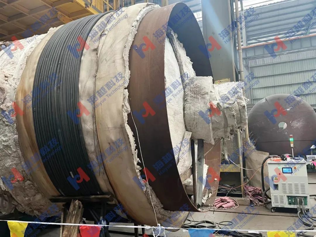 筒體Φ2750mm壁厚110mm SA-336F91材質環縫熱處理