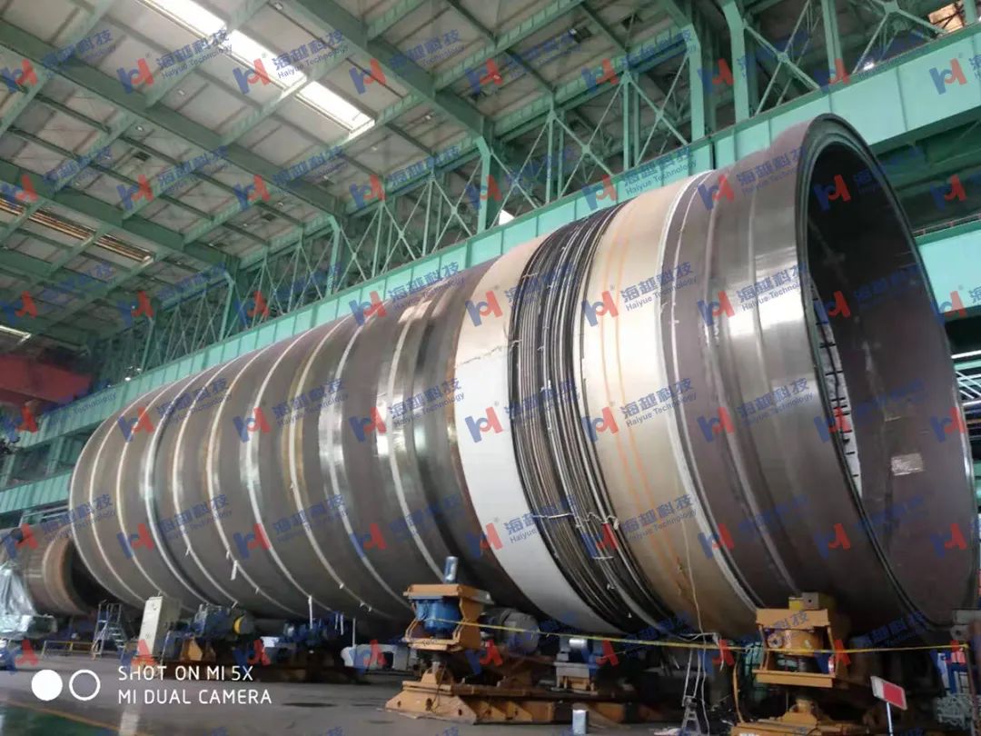 直徑8800mm,壁厚288mm,熱處理溫度620±20℃