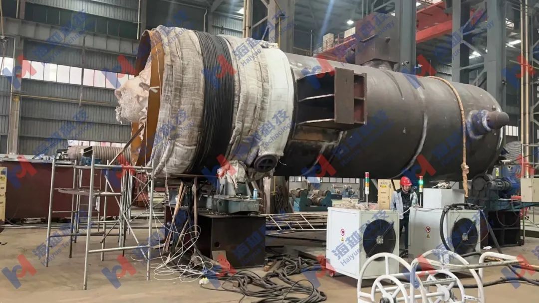 直徑2750mm,壁厚110mm,熱處理溫度760±10℃