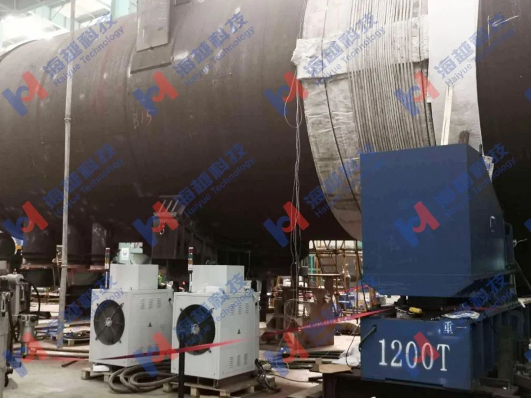 外徑5564mm,壁厚126+6(鈦復合板)mm,熱處理溫度560±10℃