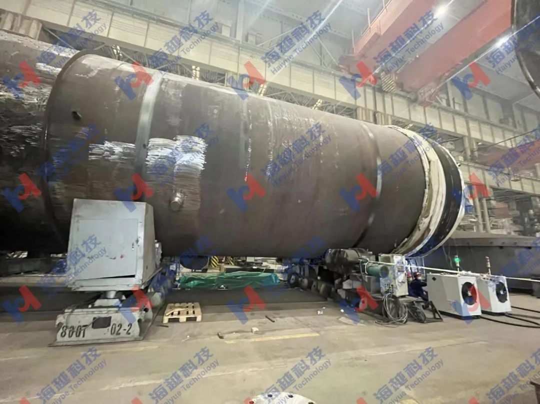 直徑5800mm,壁厚246mm,熱處理溫度690±14℃
